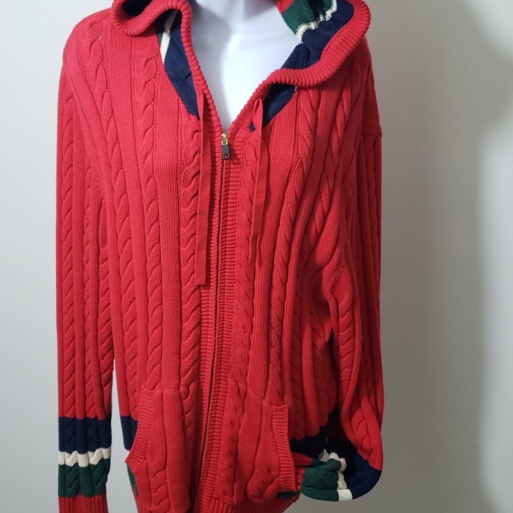 Rocawear zipup hoodie knit sweater